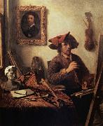 Job Berckheyde The Painter in his Studio oil painting on canvas